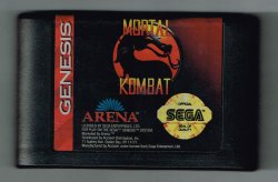 Sega Genesis Mortal Kombat vintage game Cart