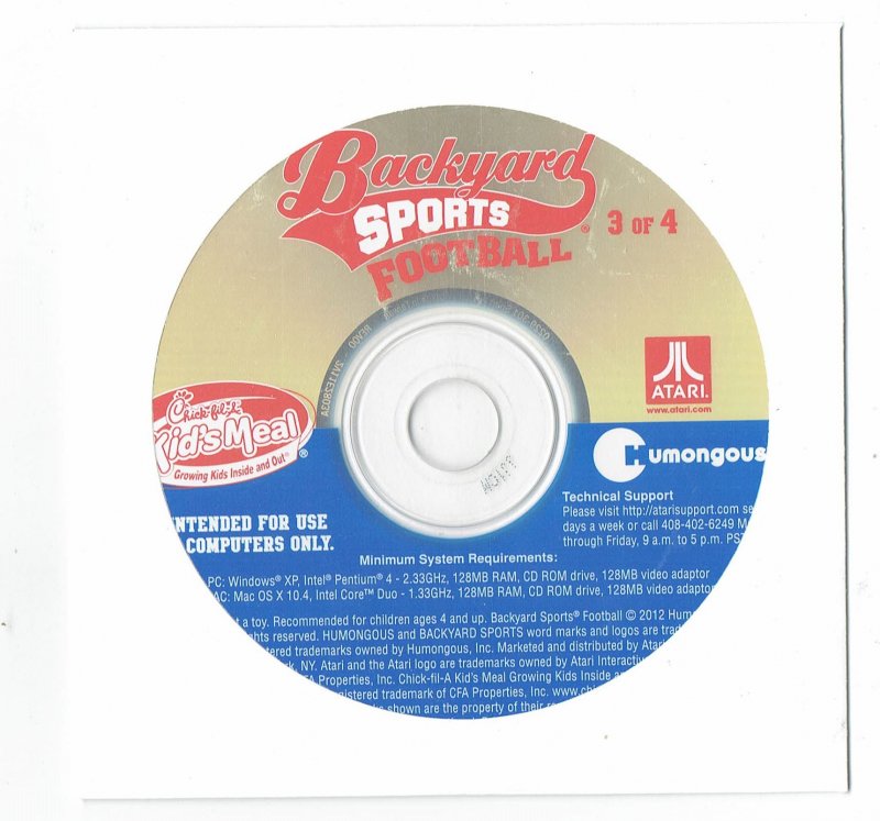 Image 0 of Backyard Sports Football PC Game Disc Only