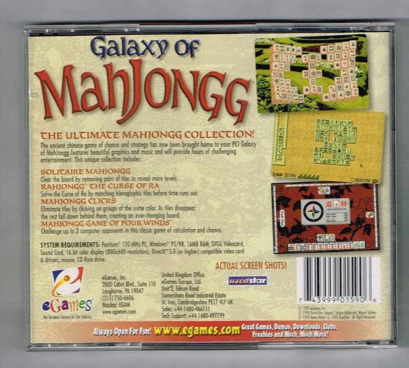 Image 1 of Galaxy Of Mahjongg PC Game