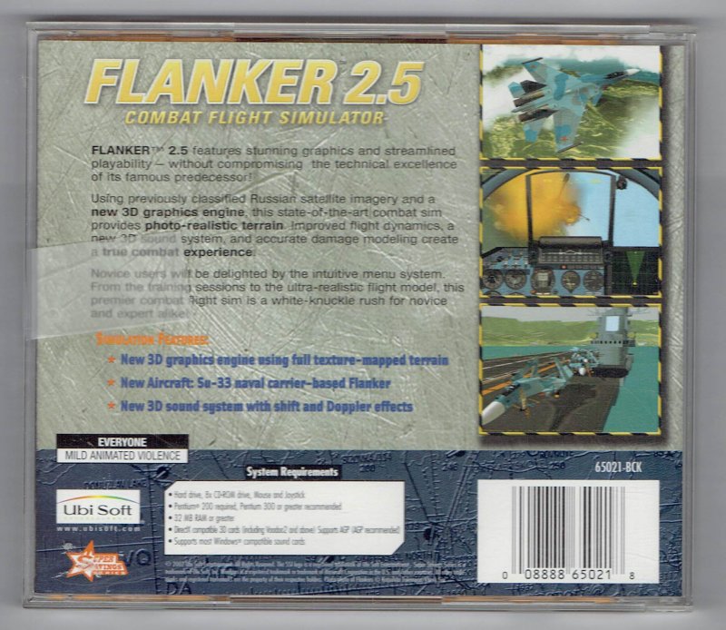 Image 1 of Flanker 2.5 Combat Flight Simulator PC Game UBISOFT 