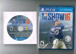 MLB 16: The Show PS4 Game PlayStation 4 Disc and Case