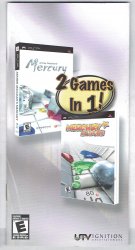 Mercury & Mercury Meltdown Combo PSP PlayStation Portable Manual Only Rare HTF