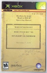 Brothers In Arms Road To Hill 30 Video Game Microsoft XBOX MANUAL Only