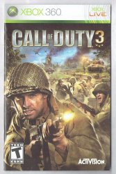 Call Of Duty 3 Video Game Microsoft XBOX 360 MANUAL Only