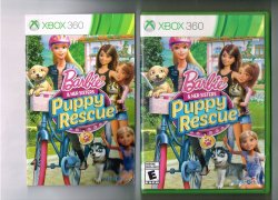 barbie and her sisters puppy rescue  Xbox 360 video Game CIB RARE VHTF