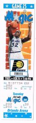 1994-1995 NBA regular Season Full Unused Ticket Feb 14th 2 14 95 Pacers @ Magic