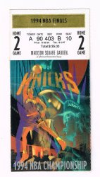 1994 NBA Finals Game 4 Ticket Stub Rockets @ Knicks Olajuwon 32pts