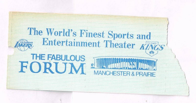 Image 1 of 1983 NBA All Star Game Ticket Magic Bird Kareem Dr. J Moses Marvin Gaye Anthem