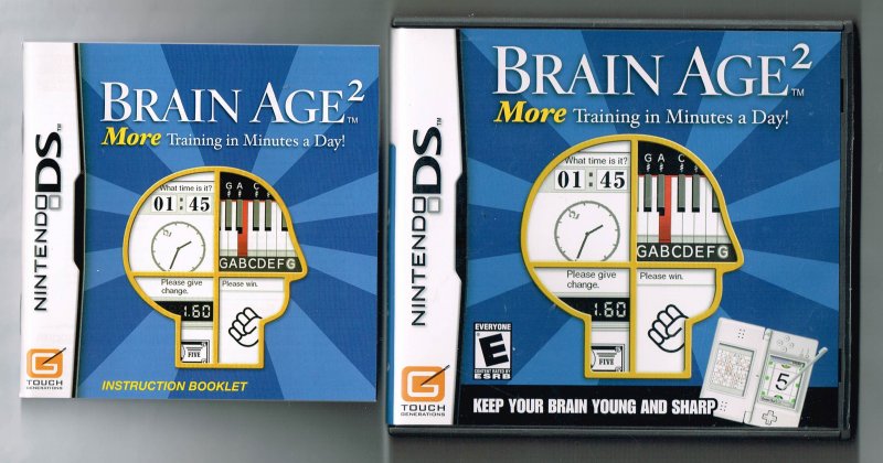 Image 1 of Nintendo DS Brain Age 2 Video Game Complete