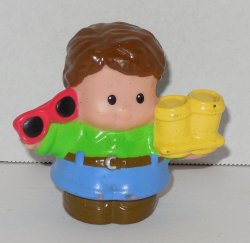 Fisher Price Current Little People Boy with boots and sunglasses FPLP