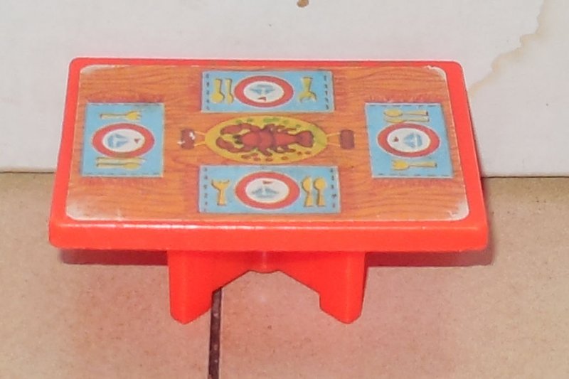 Image 0 of Vintage Fisher Price Little People Picnic Table #985 Play Family Houseboat FPLP