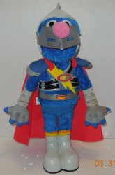 2010 Hasbro Sesame Street SUPER GROVER Plush Interactive Talking Toy 15