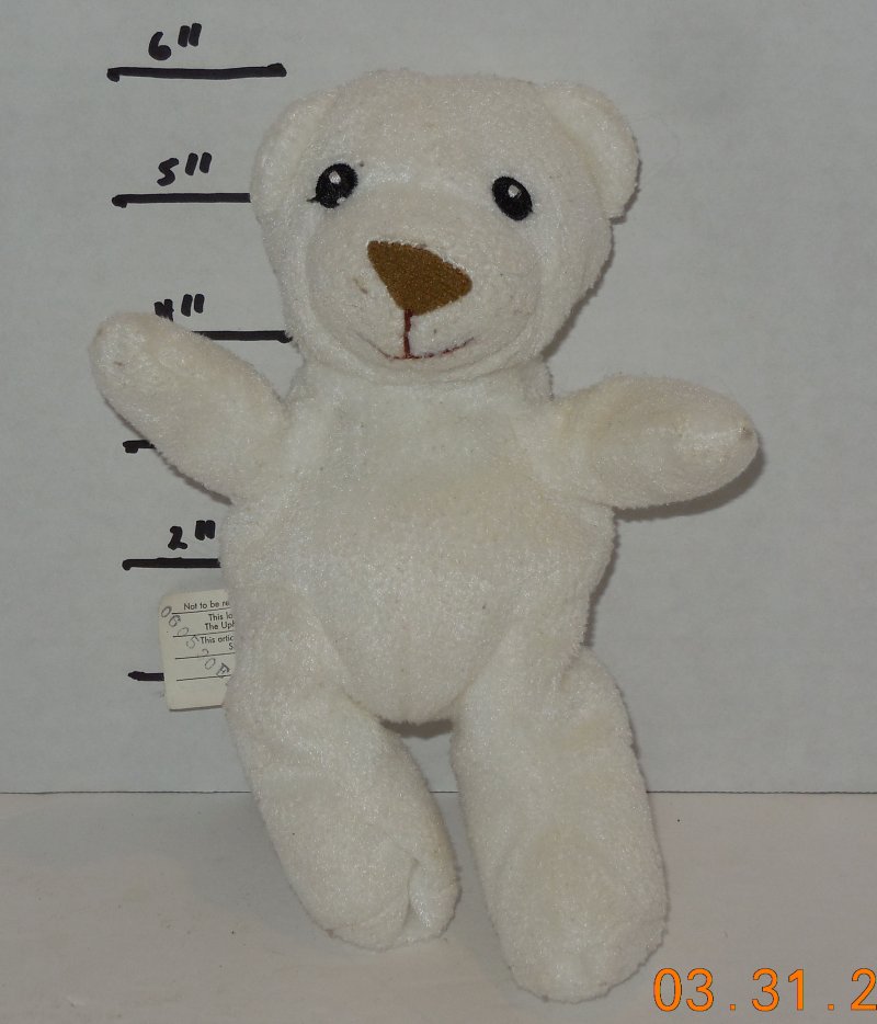 Image 0 of 2006 Lil Luvables White Bear Spin Master Toy Teddy 6 For Fluffy Factory