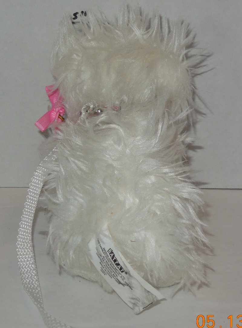 Image 2 of Battat Our Generation OG White Dog with Pink Bow and Leash