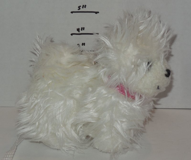 Image 3 of Battat Our Generation OG White Dog with Pink Bow and Leash