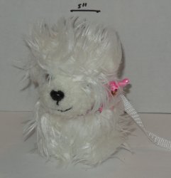Battat Our Generation OG White Dog with Pink Bow and Leash