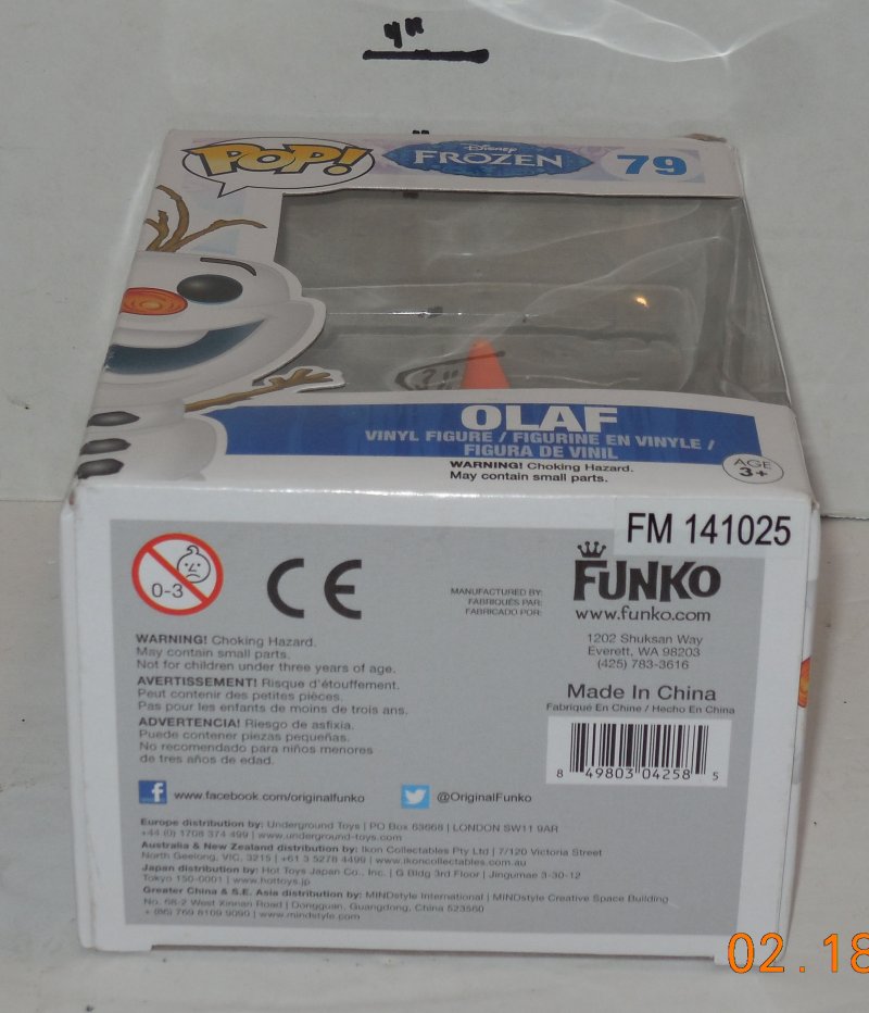 Image 4 of Funko Pop Disney Frozen Olaf #79 NIP Vinyl Figure