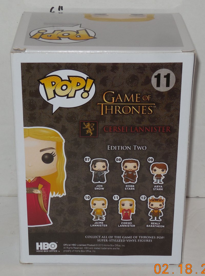 Image 2 of Funko Pop Game Of Thrones CERSEI LANNISTER #11 NIP Vinyl Figure