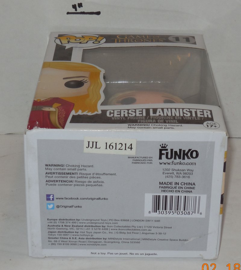 Image 4 of Funko Pop Game Of Thrones CERSEI LANNISTER #11 NIP Vinyl Figure