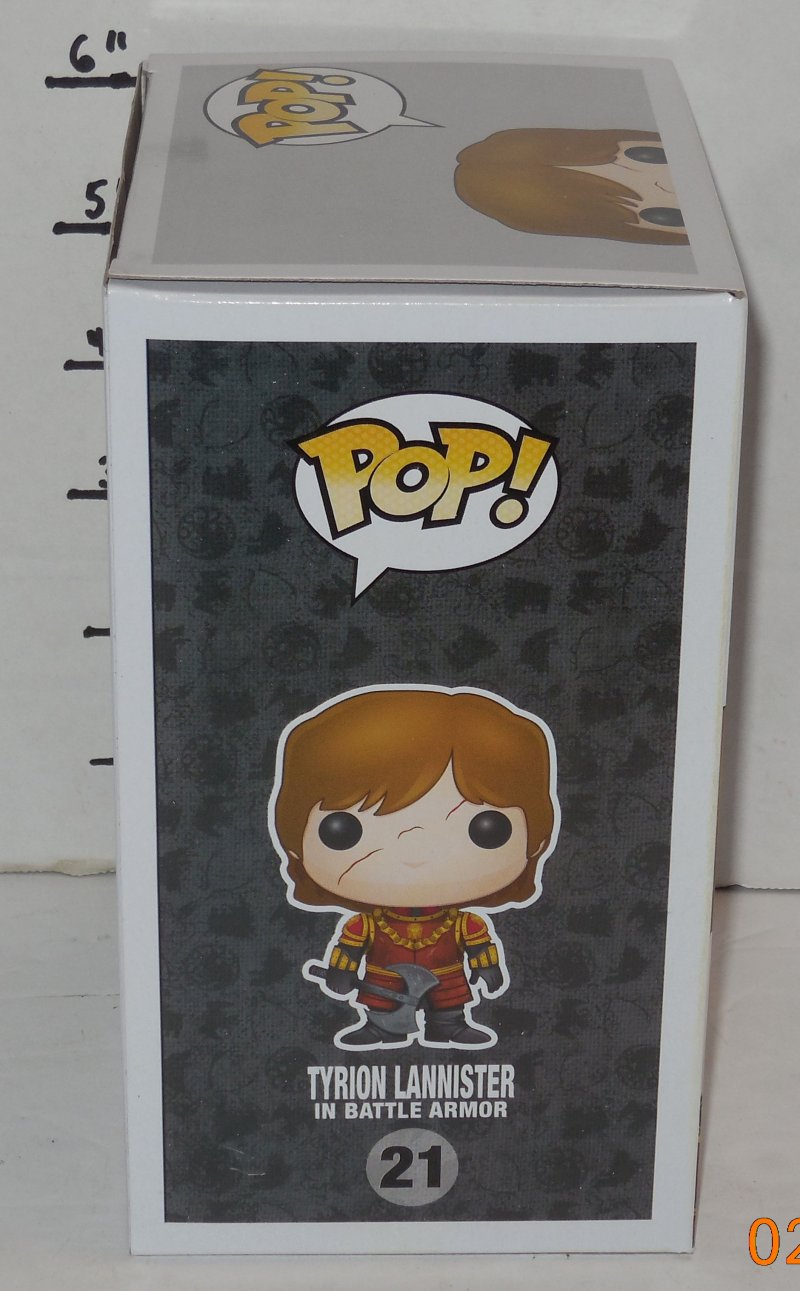 Image 3 of Funko Pop Game Of Thrones Tyrion Lannister in Battle Armor #21 NIP Vinyl Figure