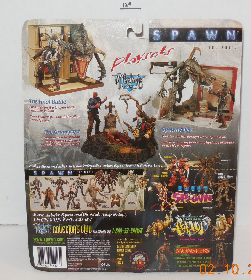 Image 2 of Vintage 1997 Spawn the movie Alley Playset McFarlane Violator Action Figure VHTF