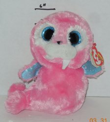TY Beanie Boos Tusk The Walrus Pink plush toy