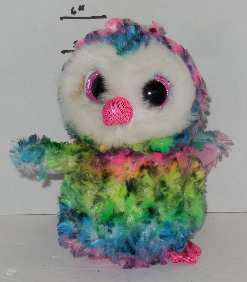 Image 0 of TY Owen Beanie Babies Boos The Owl plush toy