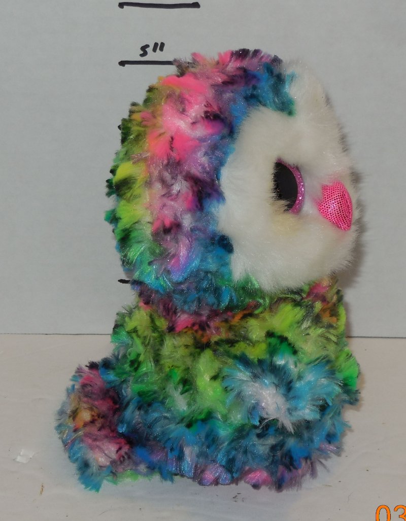 Image 3 of TY Owen Beanie Babies Boos The Owl plush toy