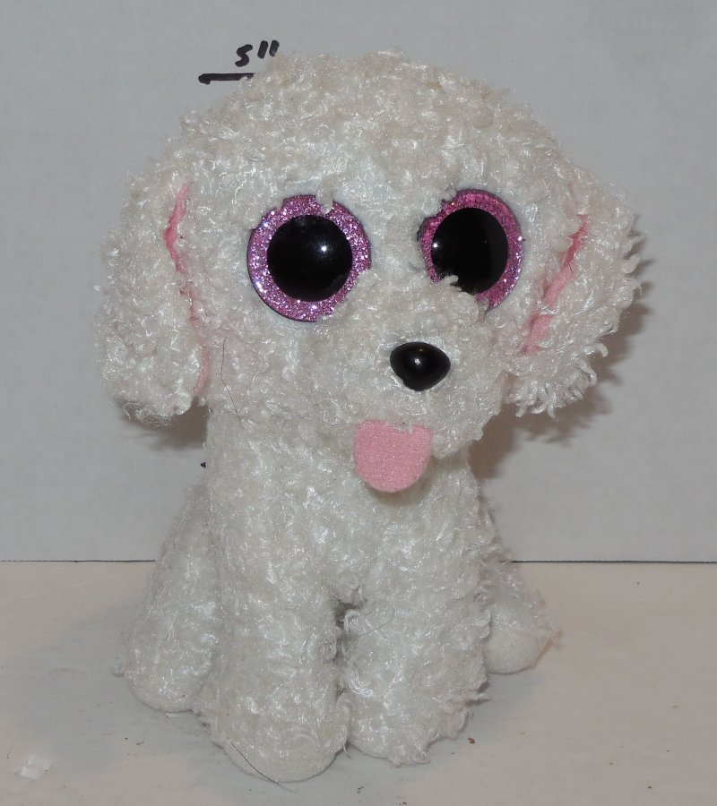 Image 0 of TY Pippie Beanie Babies Boos The Dog White plush toy