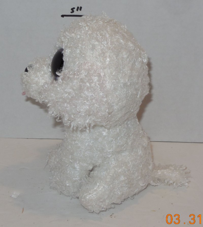 Image 1 of TY Pippie Beanie Babies Boos The Dog White plush toy