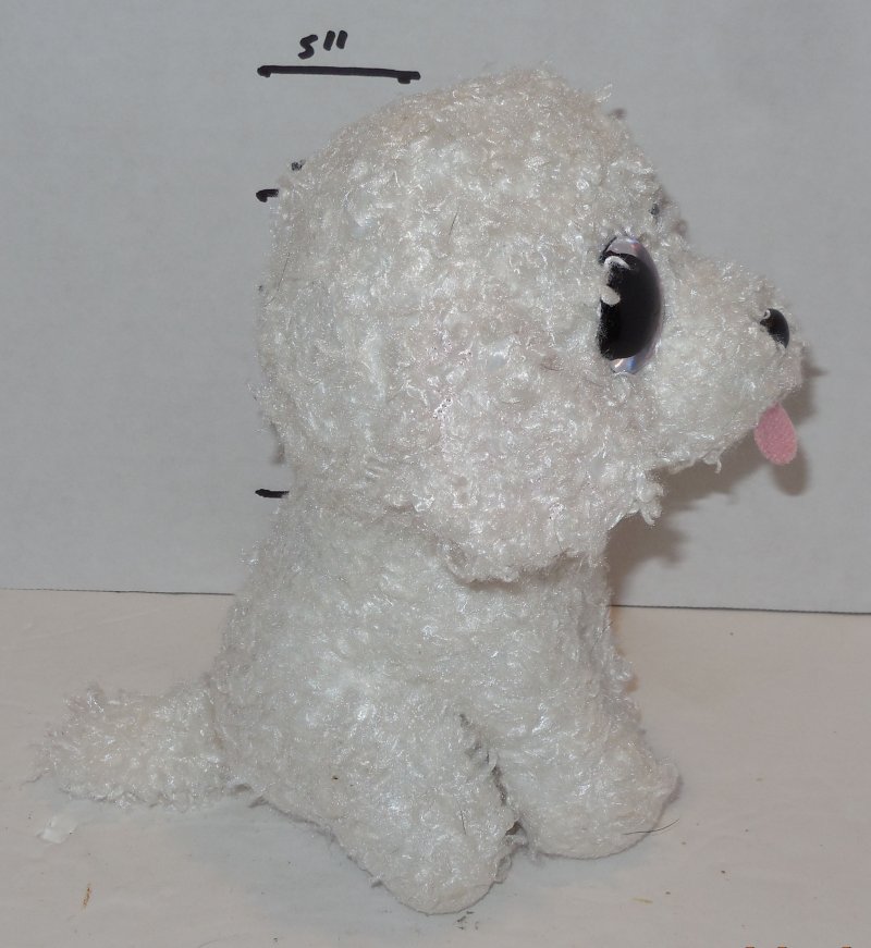 Image 3 of TY Pippie Beanie Babies Boos The Dog White plush toy