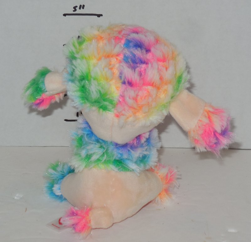 Image 2 of TY Rainbow Beanie Babies Boos The Poddle Dog plush toy