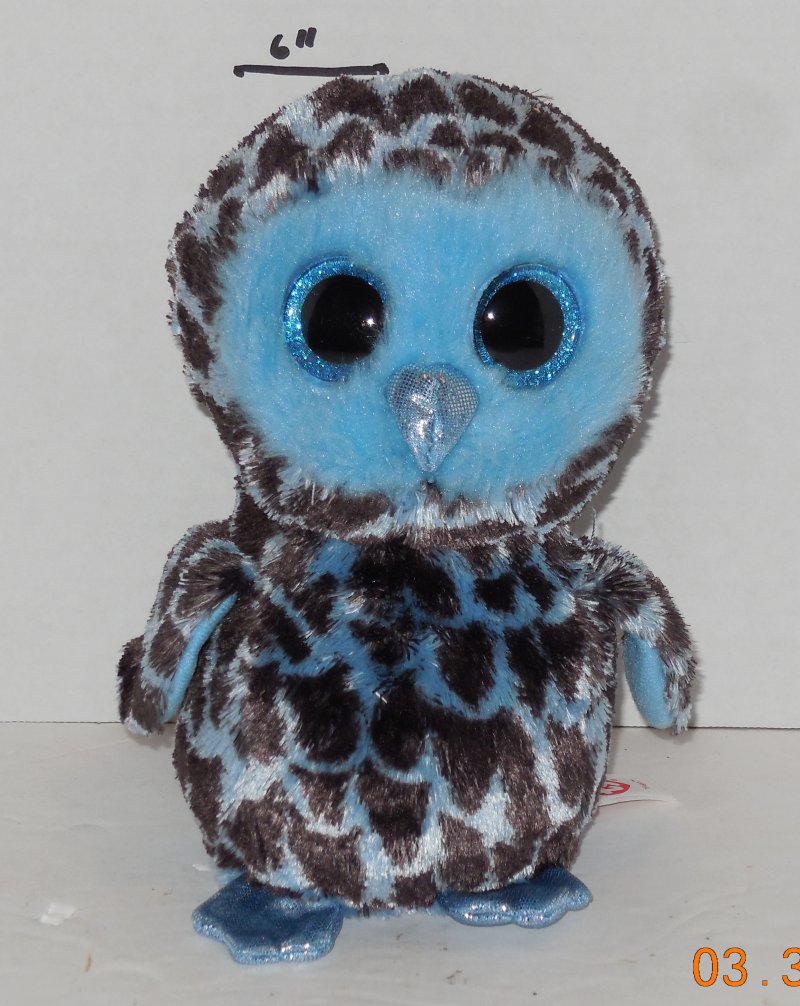 Image 0 of TY Silk Beanie Babies Boos Yago The Owl plush toy