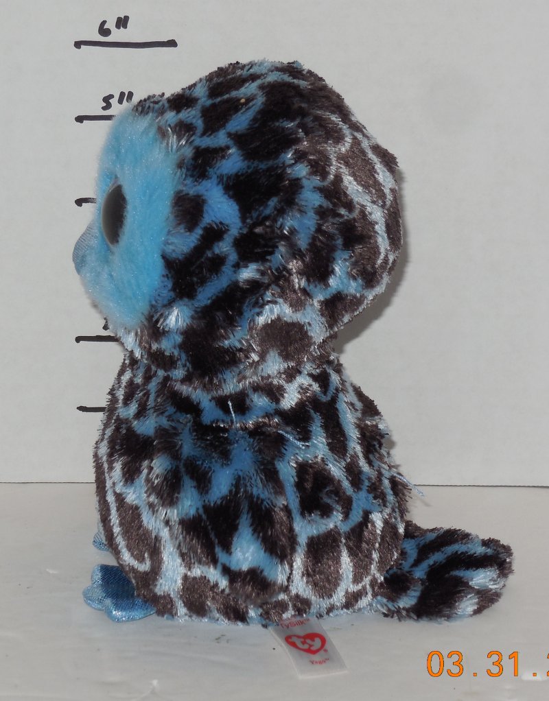 Image 1 of TY Silk Beanie Babies Boos Yago The Owl plush toy