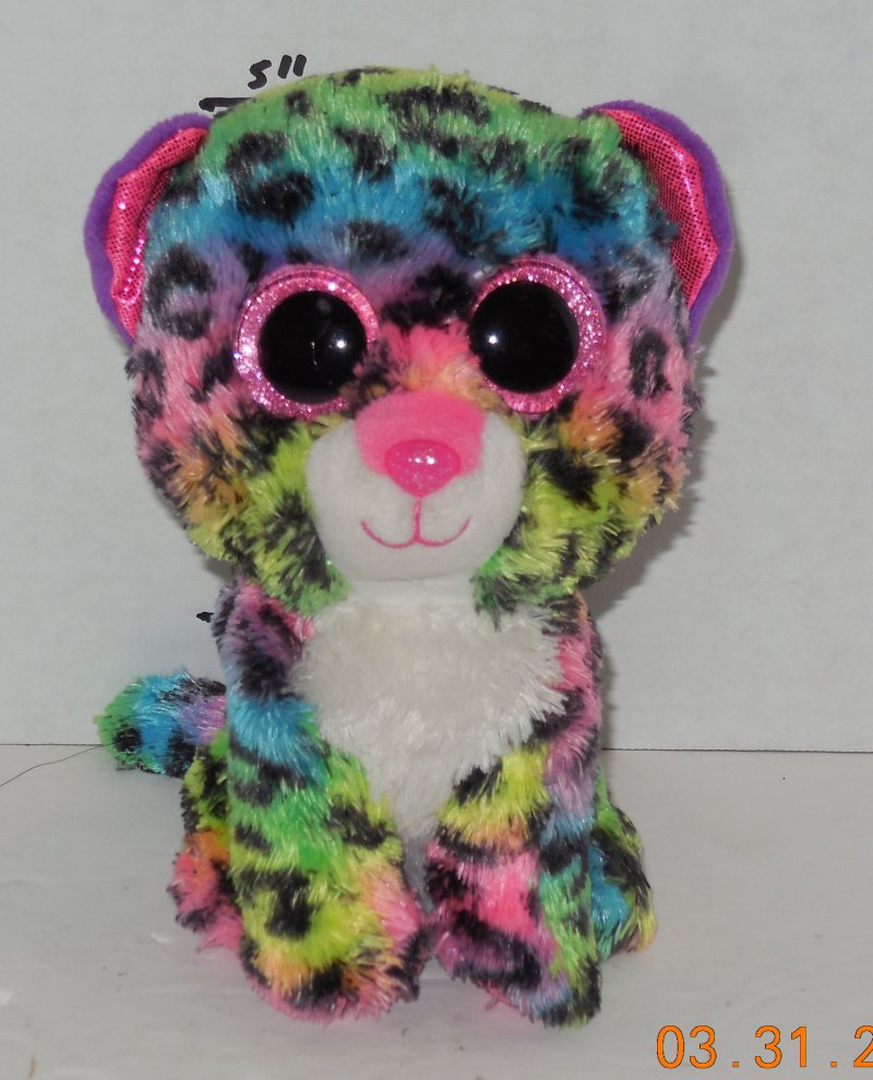 Image 0 of TY Silk Dotty Beanie Babies Boos The Leopard plush toy