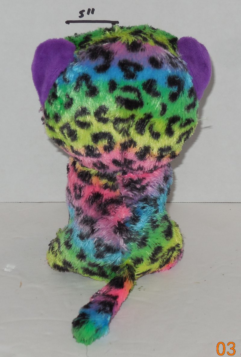 Image 2 of TY Silk Dotty Beanie Babies Boos The Leopard plush toy