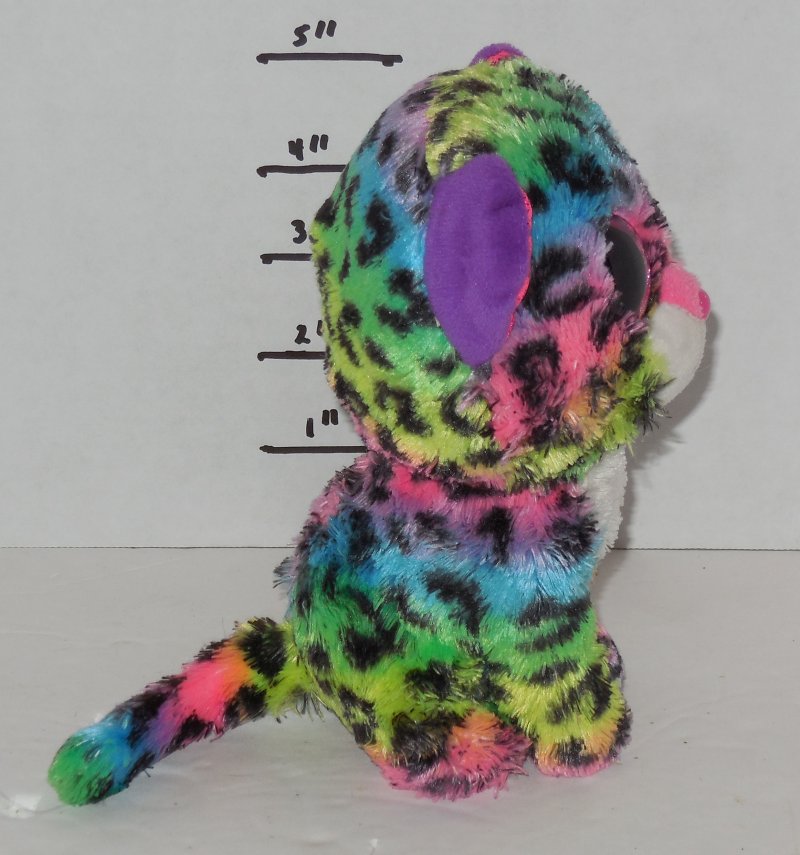Image 3 of TY Silk Dotty Beanie Babies Boos The Leopard plush toy