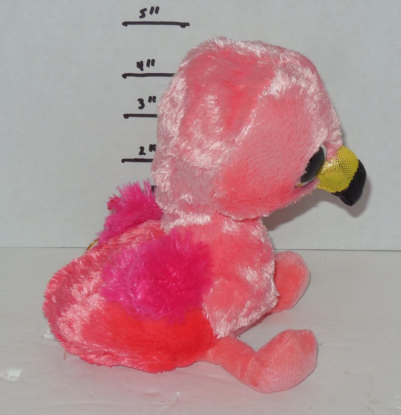 Image 3 of TY Silk Gilda Beanie Babies Boos The Flamingo Pink plush toy