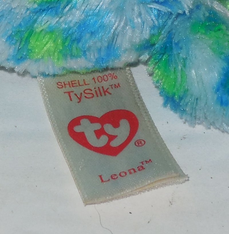 Image 4 of TY Silk Leona Beanie Babies Boos The Leopard plush toy