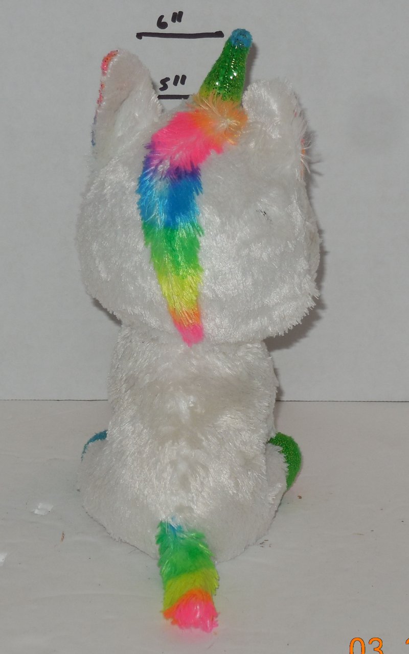 Image 2 of TY Silk Pixy Dotty Beanie Babies Boos The Unicorn plush toy