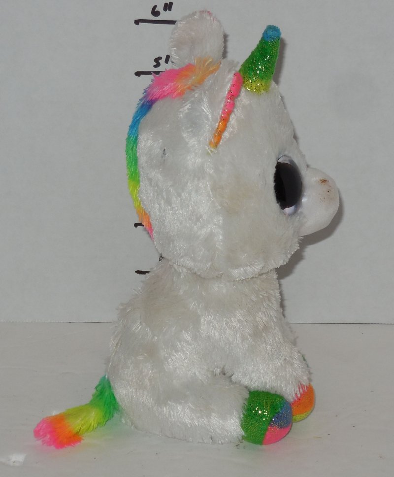 Image 3 of TY Silk Pixy Dotty Beanie Babies Boos The Unicorn plush toy