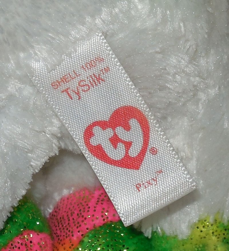 Image 4 of TY Silk Pixy Dotty Beanie Babies Boos The Unicorn plush toy