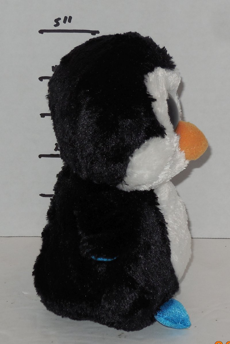 Image 3 of TY Silk Waddles Beanie Babies Boos The Penguin plush toy