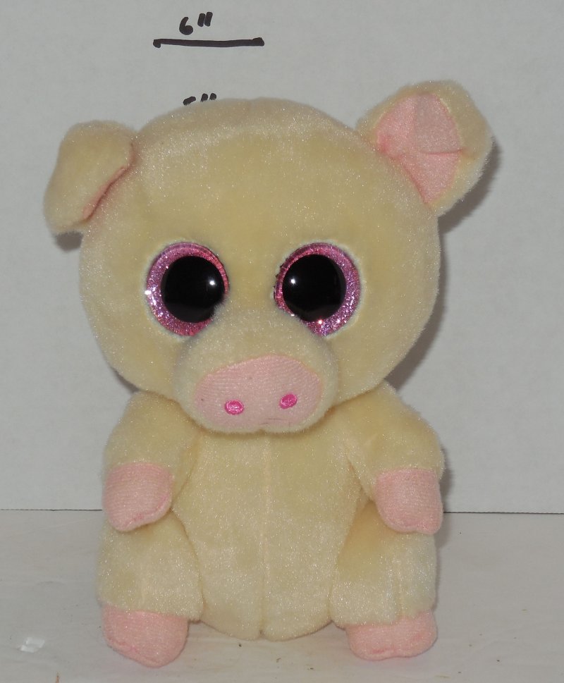 Image 0 of TY Velvety Beanie Babies Boos Piggley The Pig plush toy