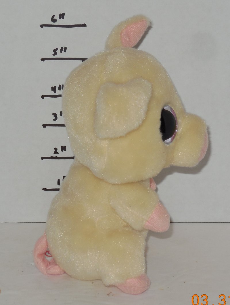 Image 3 of TY Velvety Beanie Babies Boos Piggley The Pig plush toy