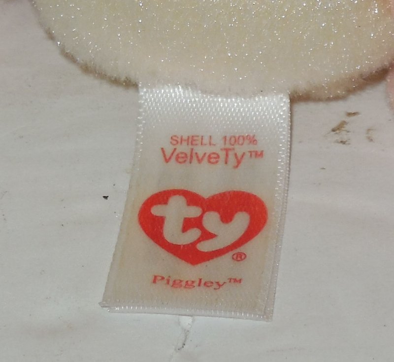 Image 4 of TY Velvety Beanie Babies Boos Piggley The Pig plush toy