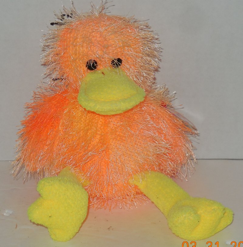 Image 0 of Vintage TY Punkies FLIPFLOP the Duck Beanie Babies plush toy