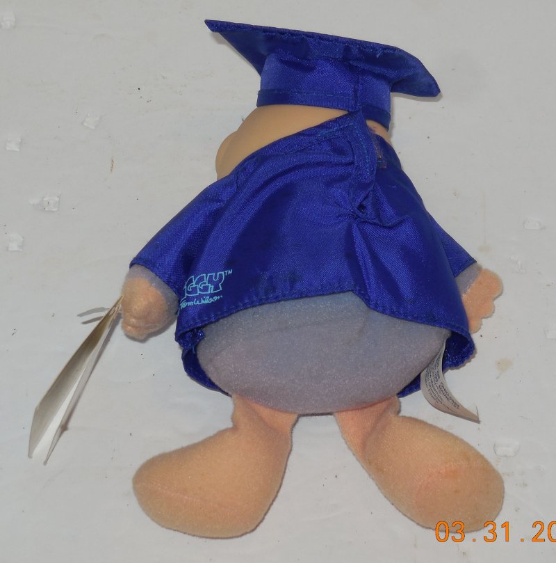 Image 1 of Vintage 1988 Ziggy Plush Vinyl Doll Graduation Stuffed American Greetings
