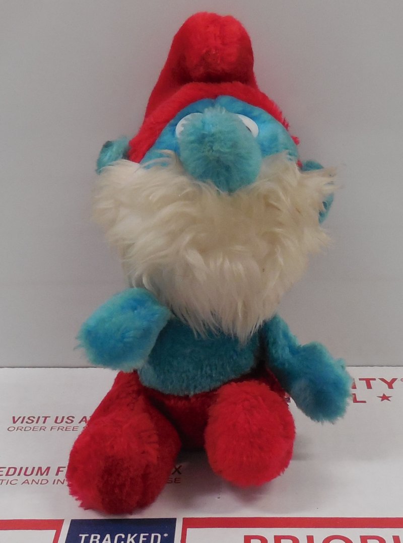 Image 0 of 1981 Wallace Berrie Peyo 6' Papa Smurf Plush Toy