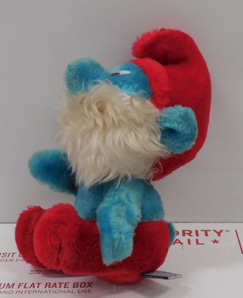 Image 1 of 1981 Wallace Berrie Peyo 6' Papa Smurf Plush Toy
